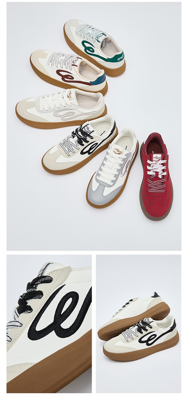 ERKE Women's Skate Shoes Summer 2026 New Breathable Casual Thin-Soled Trendy Sports Sneakers | Youxing 5