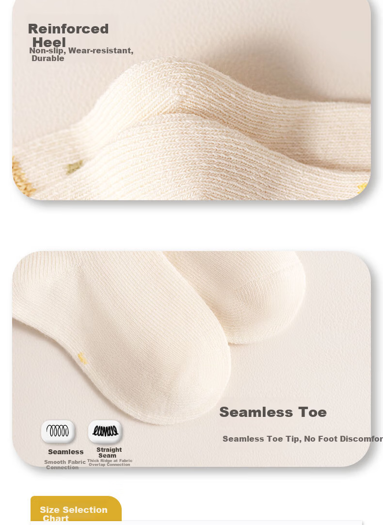 JOYNCLEON Baby Socks Spring Summer Newborn Infant 0-3 Months Seamless Non-Binding Mid-Calf Socks Unisex Baby Jyf201029 9