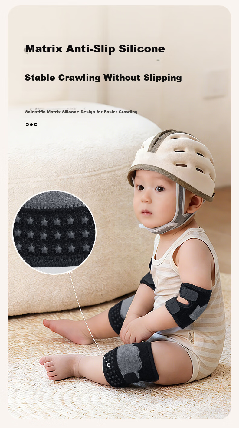 HEMMON Baby Crawling Professional Protective Knee Pads Child Knee Guards Anti-Collision Toddler Walking Fall Prevention Infant Leg Protection Sleeves 5