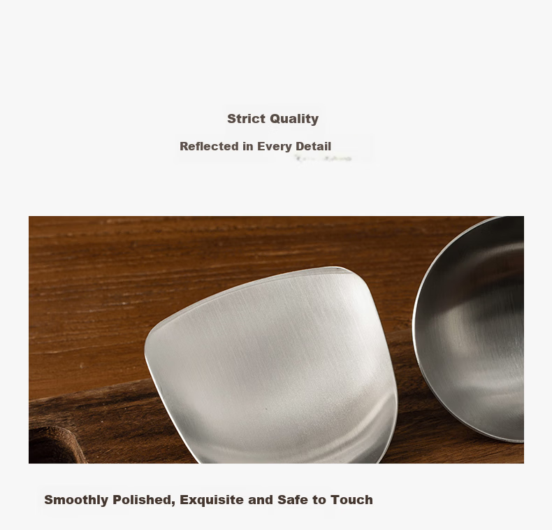 Momi Premium Stainless Steel Soup Spoon Large Cooking Spoon Extended Wooden Handle High Temperature Resistant Household Ladle 5