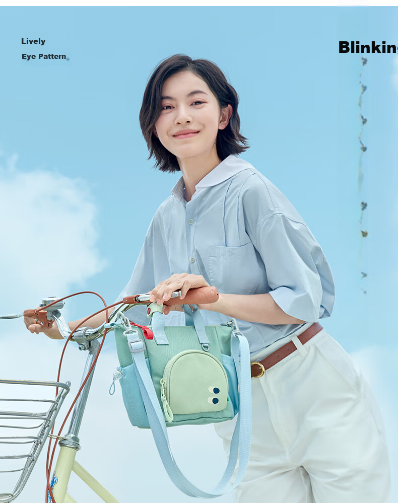 SHUKIKU Rainbow Candy Mommy Mini Tote Bag Outdoor Kids Crossbody Handbag Sea Salt Apple One Size 4