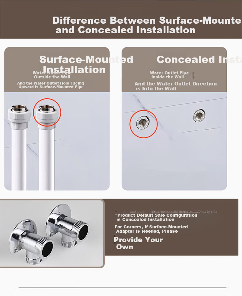 IVORPO [Germany] Smart Thermostatic Digital Display Self-Cleaning Shower Head Set Integrated Complete Shower System 22