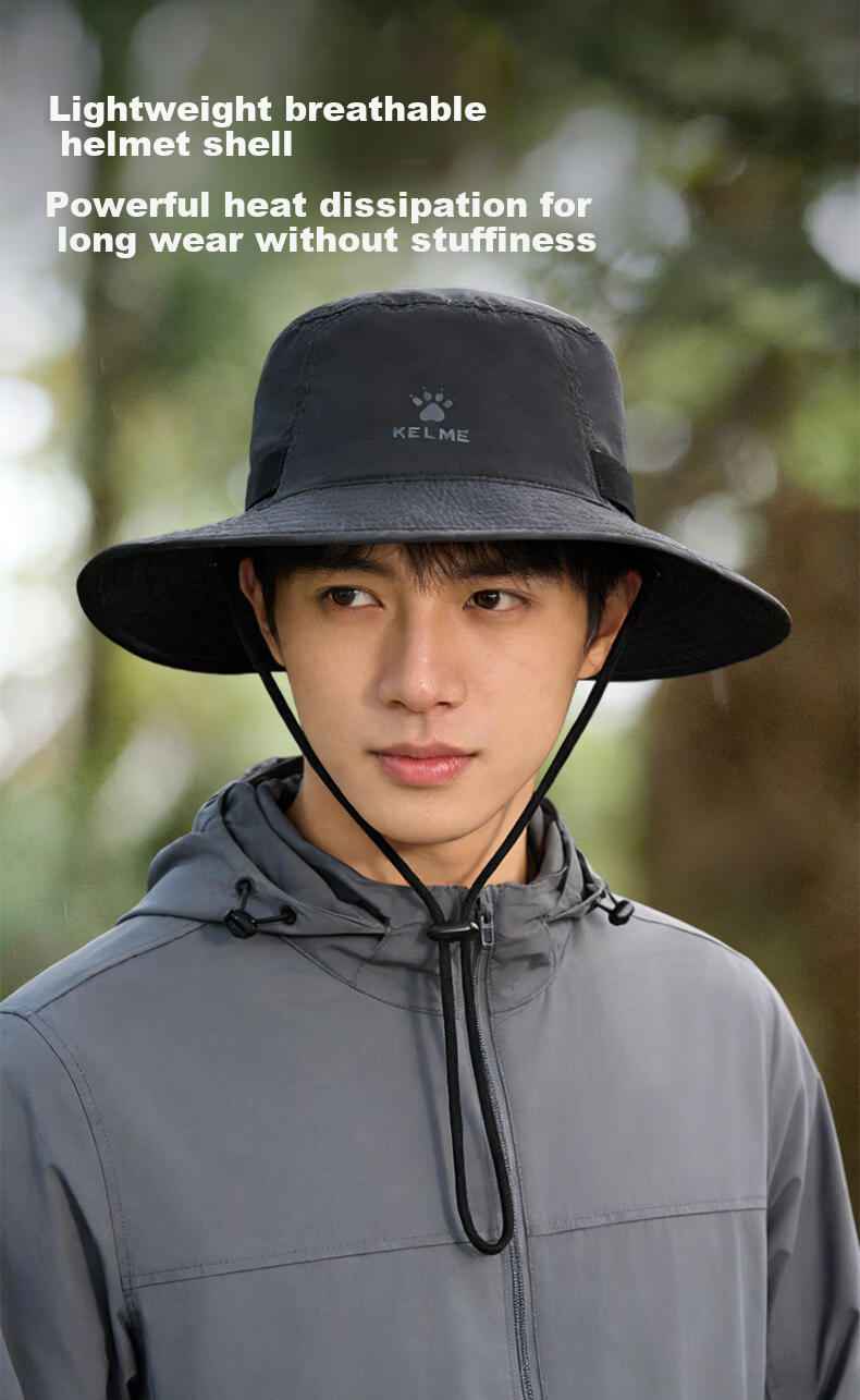 KELME Women's Fisherman Hat Sun Protection Cap Spring Summer Outdoor Travel Hiking Fishing UV Protection Breathable Sun Hat 4