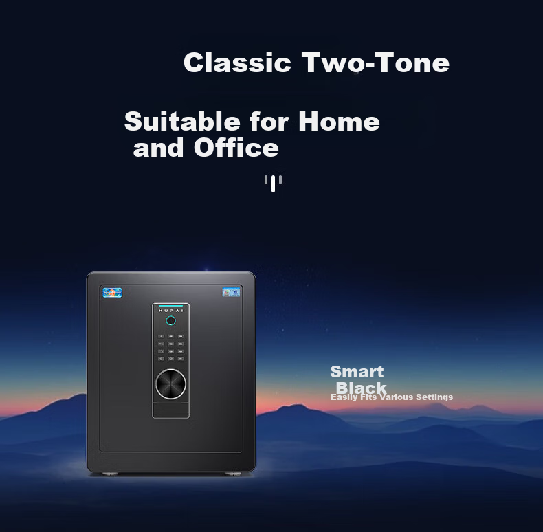Tiger Brand Home Small Electronic Password Safe All-Steel Anti-Theft Wall-Insertable Office Financial Storage Cabinet Boyue Series 45cm Black 7