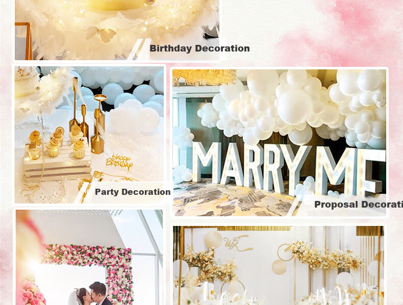 Abaoli Balloon Table Stand, Floor-Standing Column, Confession Display, Proposal Decoration, Wedding Room Setup, Wedding Supplies Including Lights 3