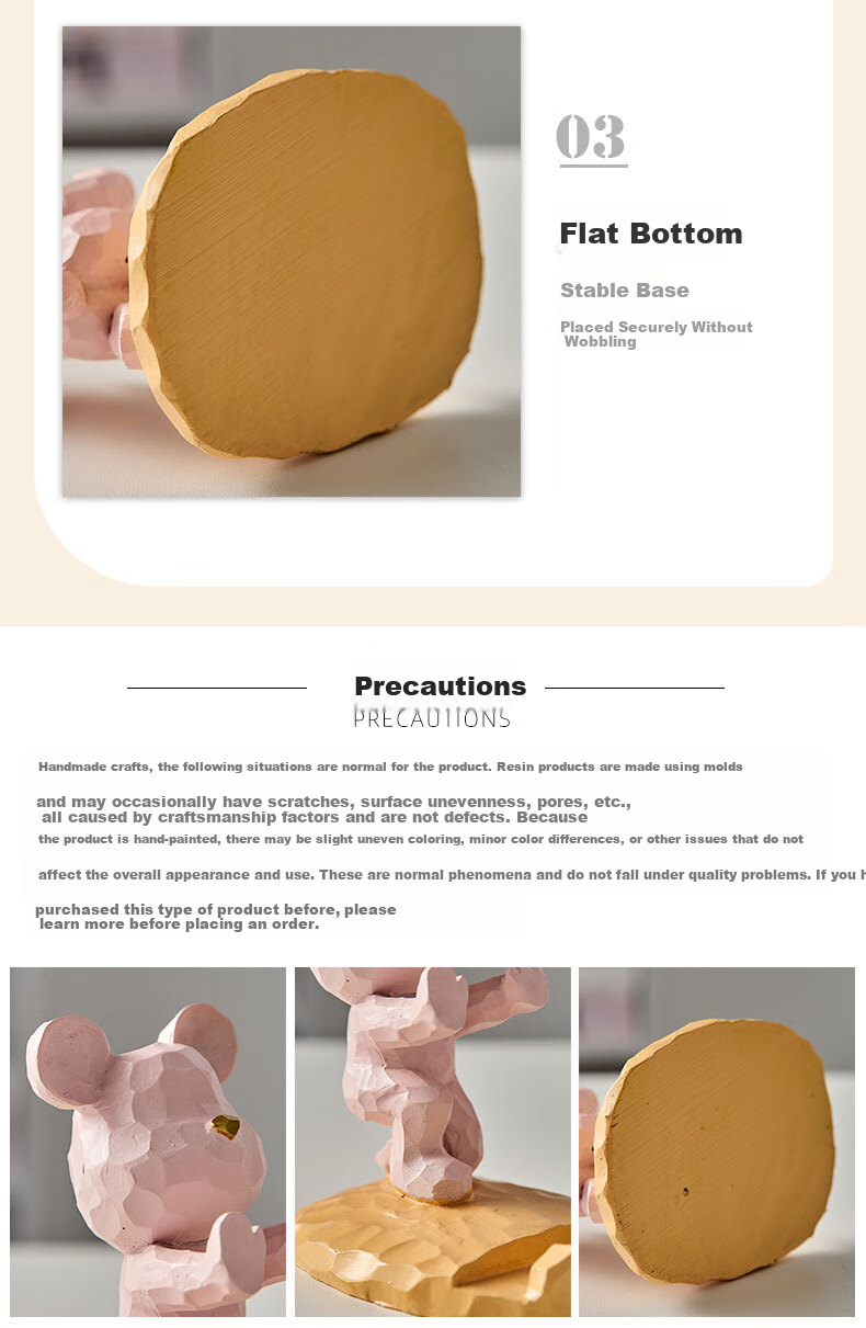 Youjialiangpin Strawberry Bear Phone And Tablet Stand, Office Desk Decoration, Cute Cartoon Style for Instagram 9