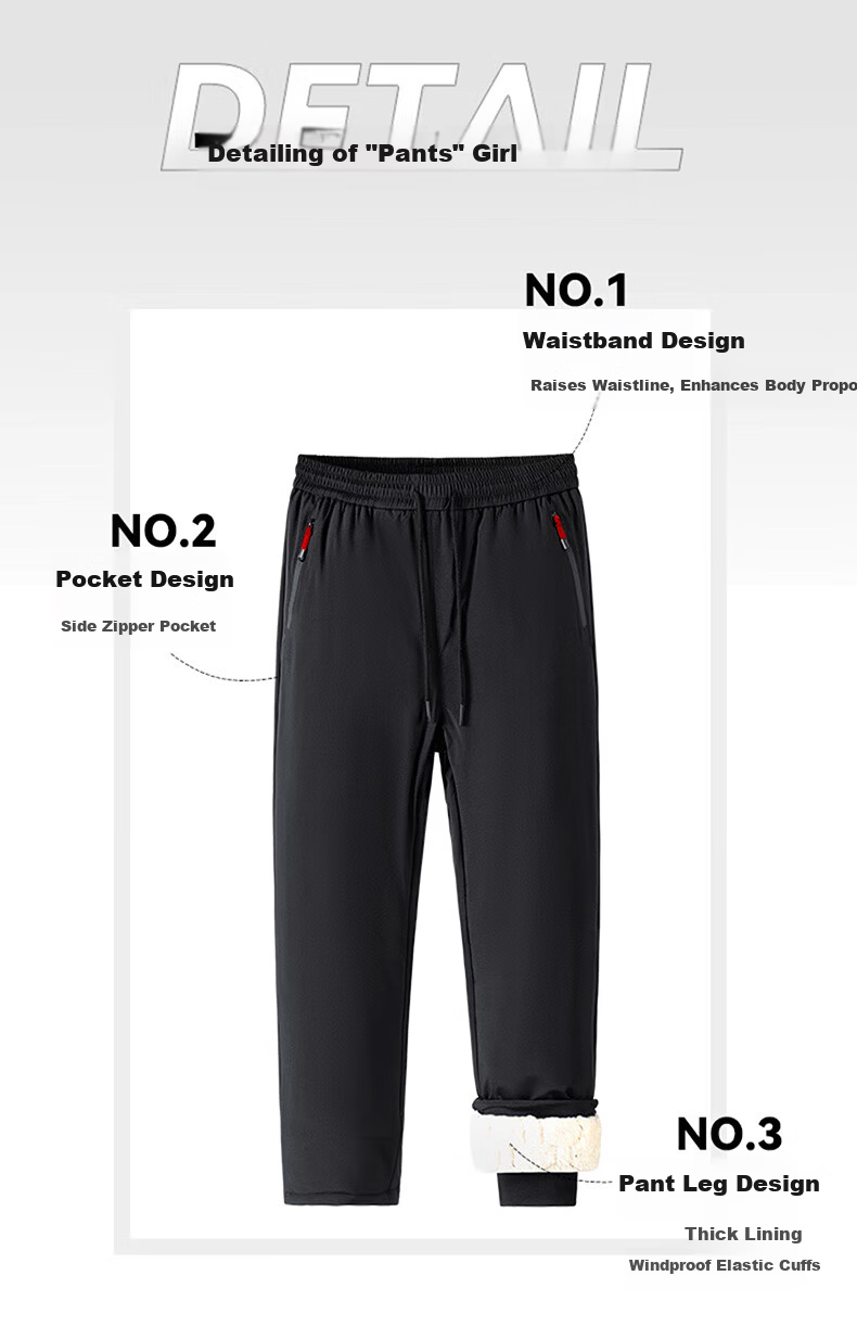 LangSha Women's -30°C Fleece-Lined Lamb Wool Ski Pants Windproof Thick Thermal Snow Pants for Northeast Snow Region 1