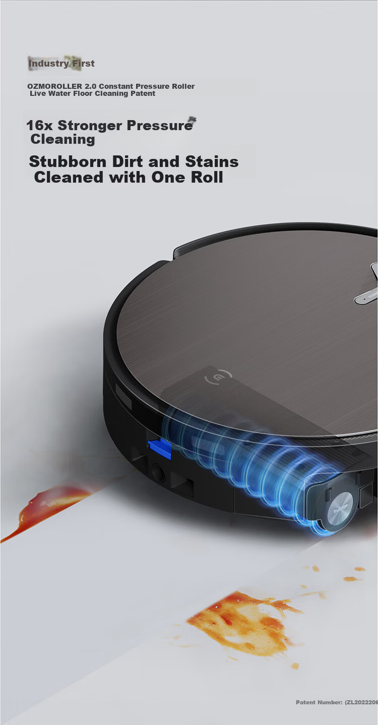 ECOVACS Deebot X Fully Embedded High-End Model Robot Vacuum Cleaner with Sweeping, Mopping, Washing, and Drying Functions, Automatic Self-Cleaning, First Fully Embedded Hidden Drum Floor Washing Robot 18