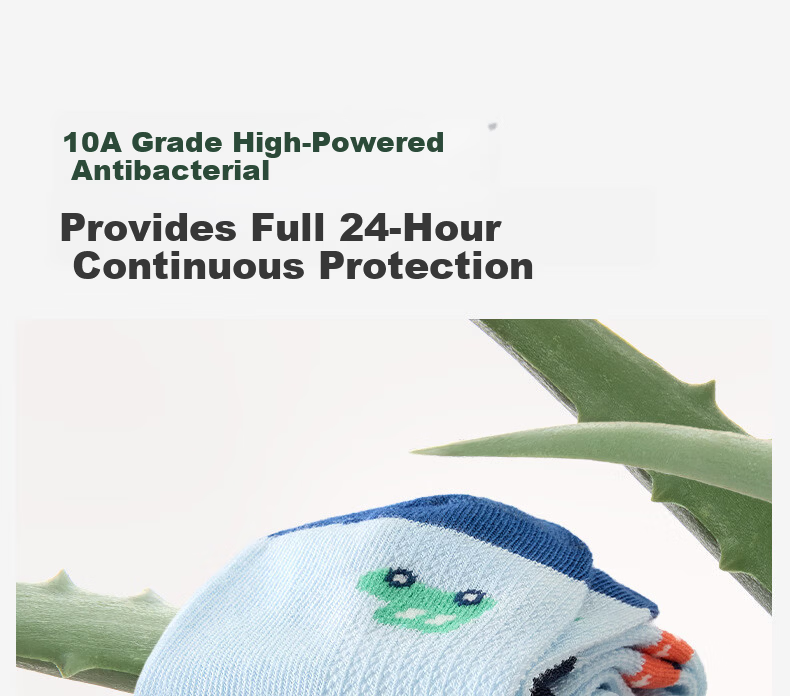 Nido Bear Kids Socks Summer Thin Cotton Boys Mesh Seamless Antibacterial Odor-Resistant Children's Class A Mid-Large Kids 9