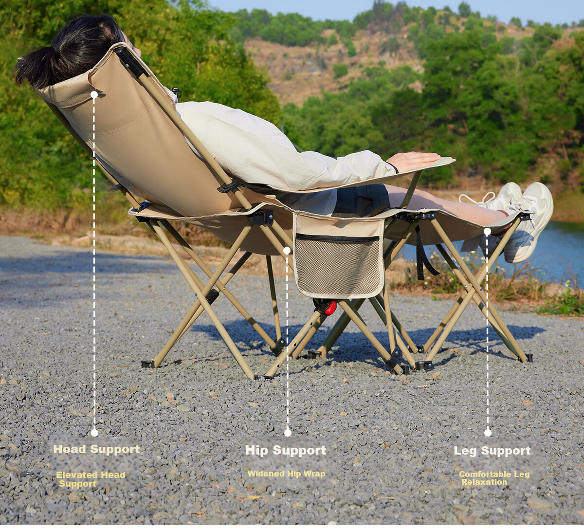 CAMEL Camping Seal Chair Beach Chair Nap Recliner Portable Outdoor Fishing Folding Chair 0014 12