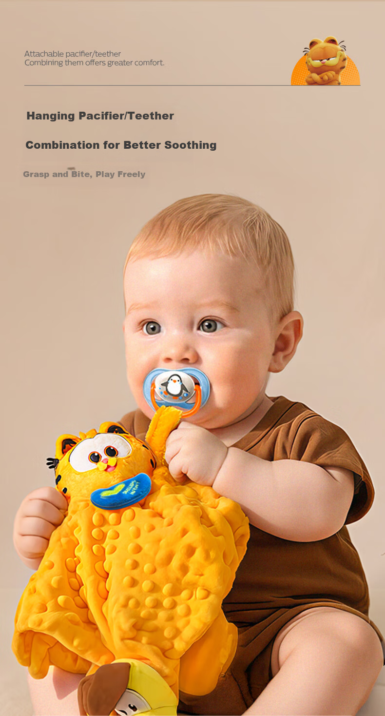 AVENT Philips Baby Soothing Blanket Sleep Doll Drool Cloth Baby Sleep Aid 0-1 Year Plush Comfort Toy 10