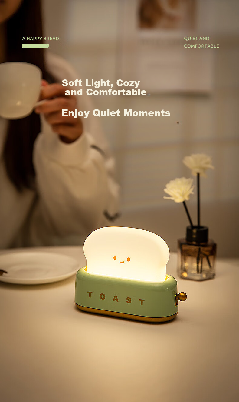 Kongsheng Cartoon Milk Carton Desktop Ornament Year of the Horse New Year's Popular Product USB Rechargeable Silicone Night Light with 3-Level Dimming 10