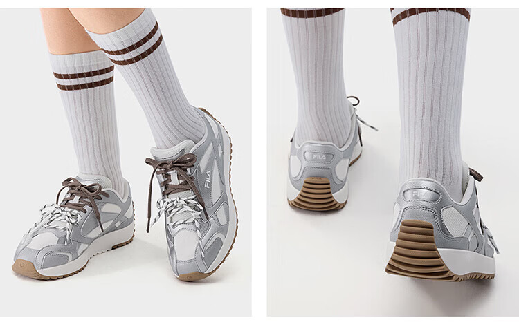 FILA Fila Agan Shoes [Yang Mi Same Style] Women's 2026 Spring Wisteria Shoes VITE Simple Fashion Casual Shoes 30