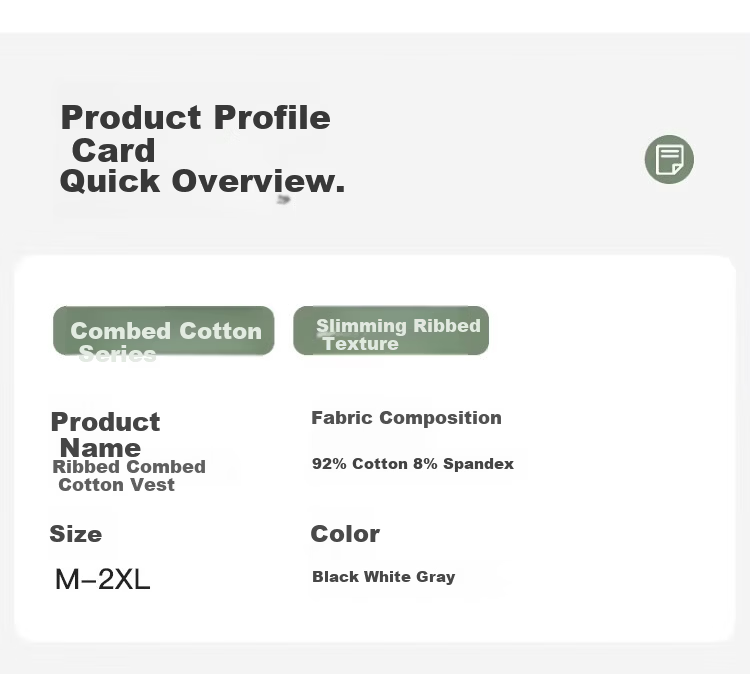 Langsha Pure Cotton Women's Camisole Vest Spring Summer Inner Wear Anti-Exposure Side Coverage Slim Fit Sleeveless Top 4