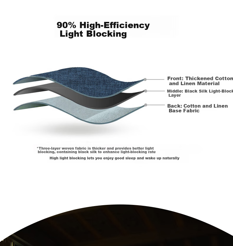 Yunjin Dormitory Bed Curtain, Student Bunk Light-Blocking Curtain, Bedroom Fabric Curtain, 120*200cm/1 Piece, Pachadog 7