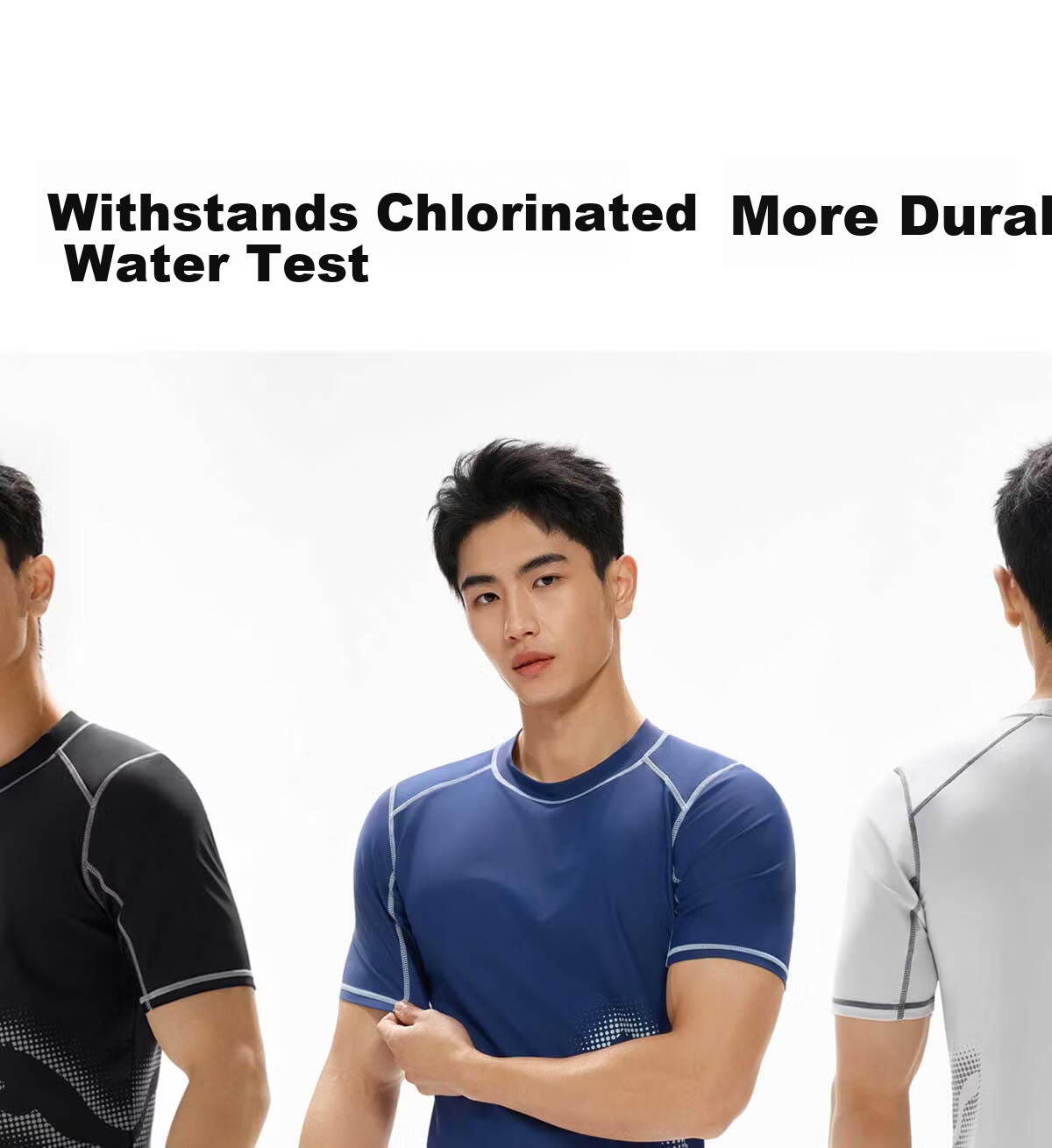 PUMA Men's Short Sleeve Swimwear UV Protection High Elastic Breathable Professional Training Slim Fit Cooling Short Sleeve Swimsuit 6