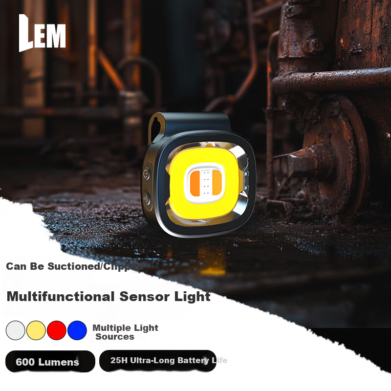 LEM Magnetic Headlamp Portable Night Fishing Sensor Light Work Lamp Multifunctional High-Power Flashlight
