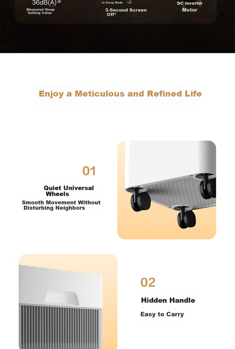 Haier Air Purifier Home Formaldehyde Removal Mite Removal Pet Hair Removal Smart Negative Ion Benzene Dust Allergy Removal Office Smoke Odor KJ900F 19