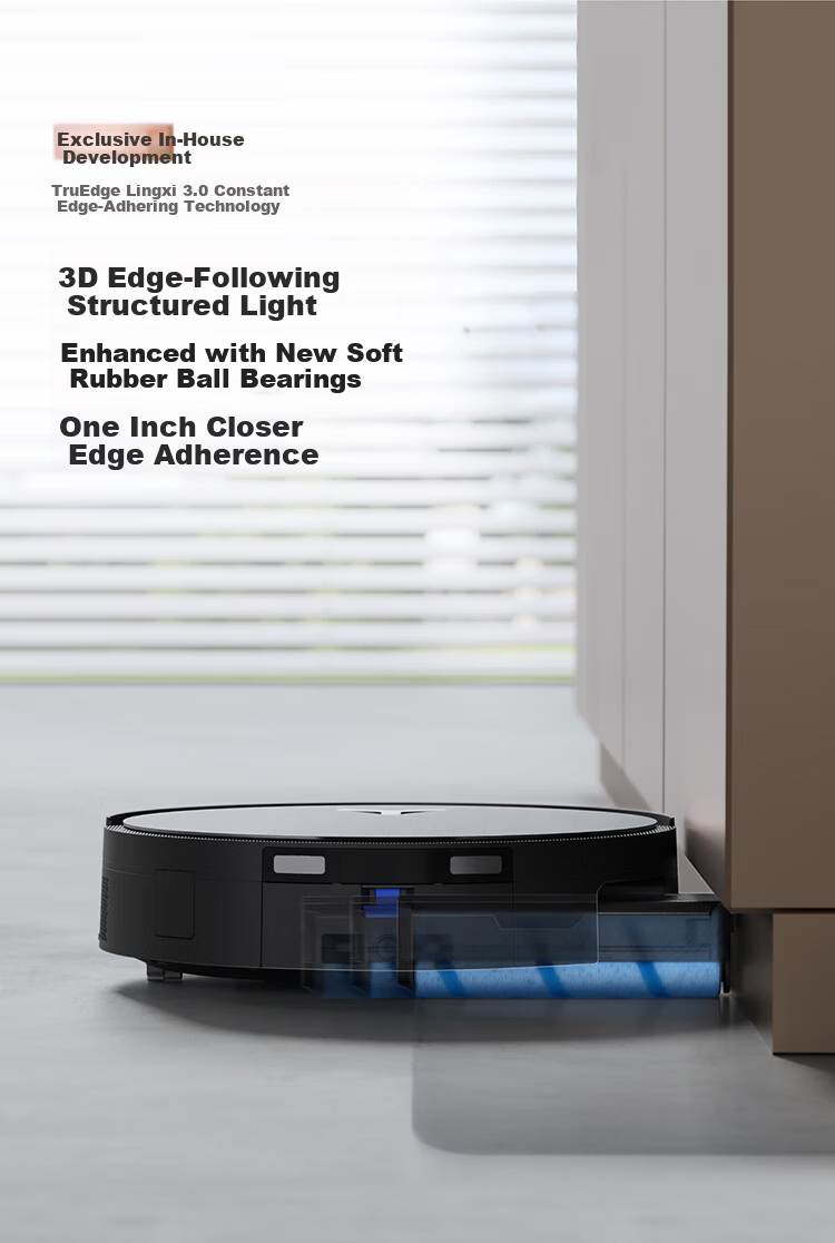 ECOVACS Deebot X Fully Embedded High-End Model Robot Vacuum Cleaner with Sweeping, Mopping, Washing, and Drying Functions, Automatic Self-Cleaning, First Fully Embedded Hidden Drum Floor Washing Robot 25