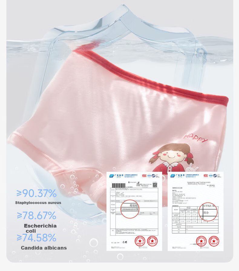 Niduoxiong Girls' Underwear, Children's Panties for Older Kids, Class A Cotton Boxer Briefs, Breathable And Comfortable, Size L 12