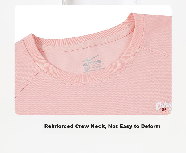 Erke Women's Crew Neck Short Sleeve Knit Shirt Summer Moisture-Wicking Quick-Dry Ice-Feel Sports Running T-Shirt Casual Base Layer Top 13