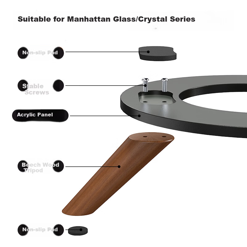 Harman Kardon Hakkai Bird Glass 2/3/4 Crystal 4/5 Generation Desktop Speaker Stand Shockproof Base 4