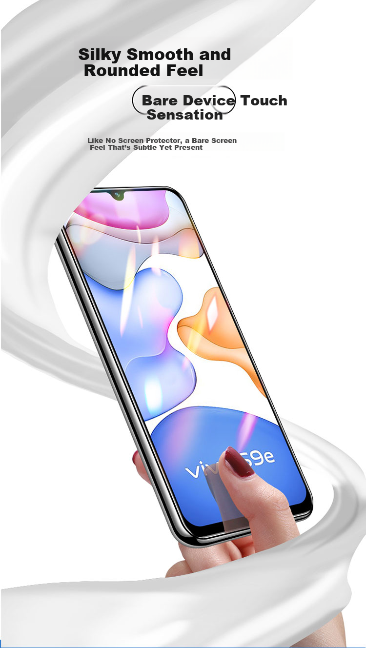 KOOLIFE [Upgraded Anti-Shatter Edge] Tempered Glass Screen Protector for Vivo S15, Full Coverage Ultra-Thin HD Film, Shatterproof Anti-Fingerprint Protective Film for Vivo S15 Smartphone 3