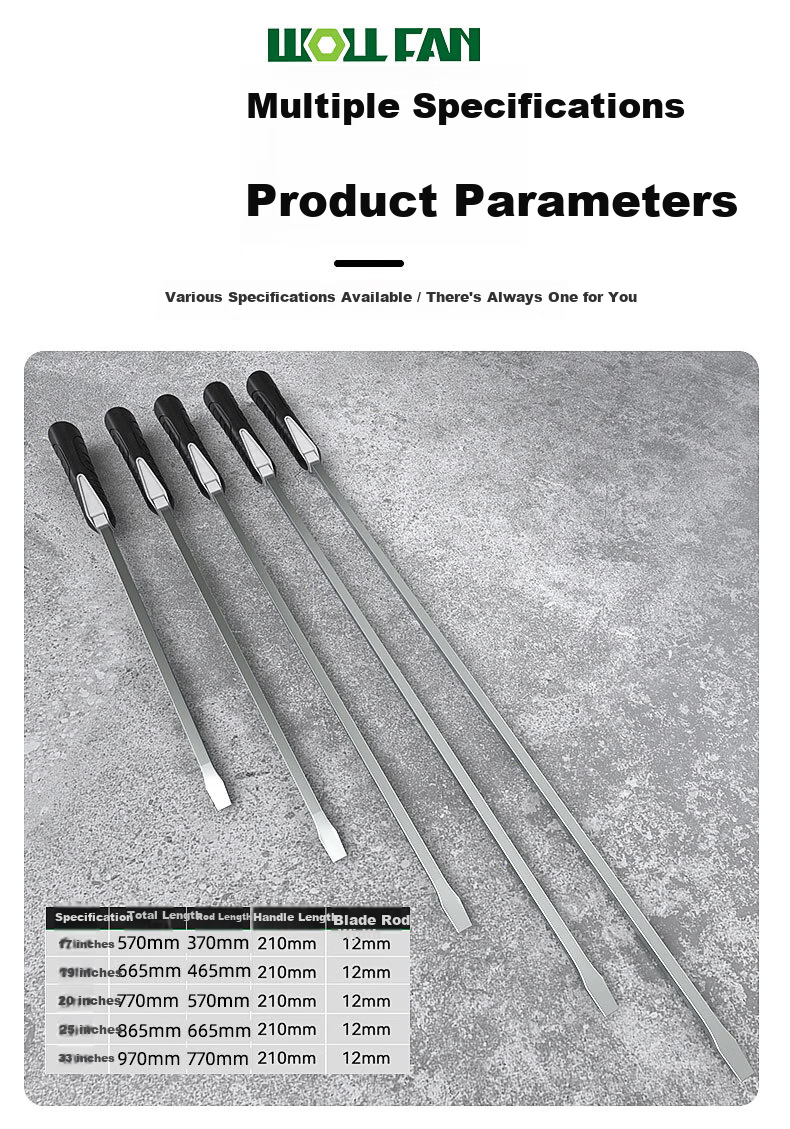 Wolffan Extended Impact Slotted Screwdriver Large Pry Bar 16