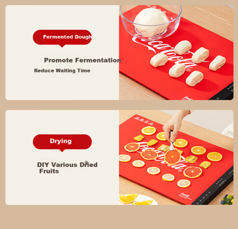 Coca-Cola Flexible Foldable Multifunctional Household Global Rapid Heating Table Warmer Mat Food Heating and Insulation Board 10