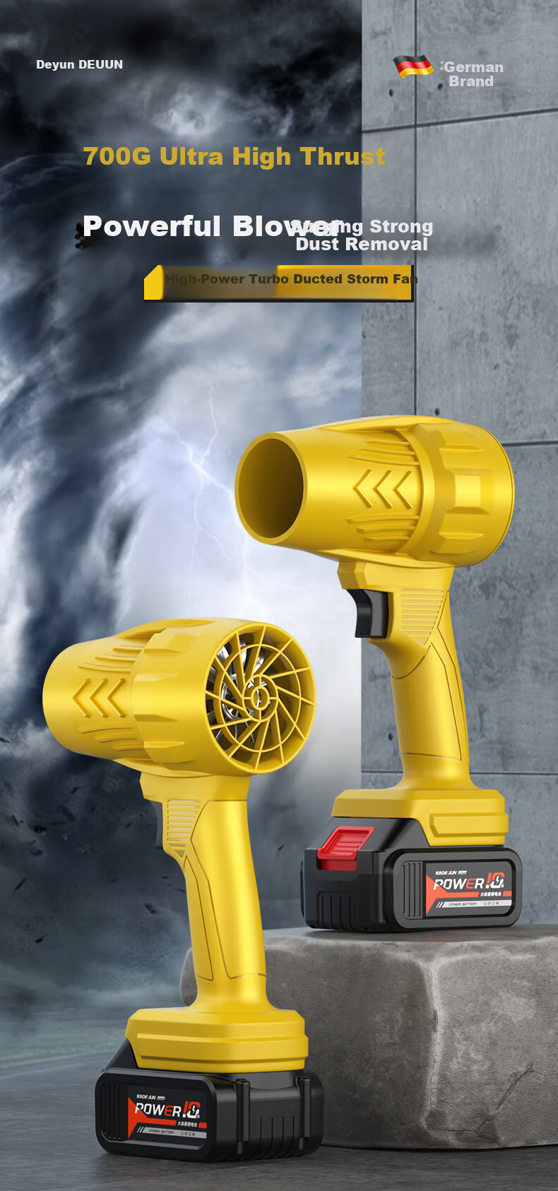 Deyun Handao Violent Fan Car Wash Storm Snow Turbo Industrial Blower High Power Strong Blower Dust Blower 1