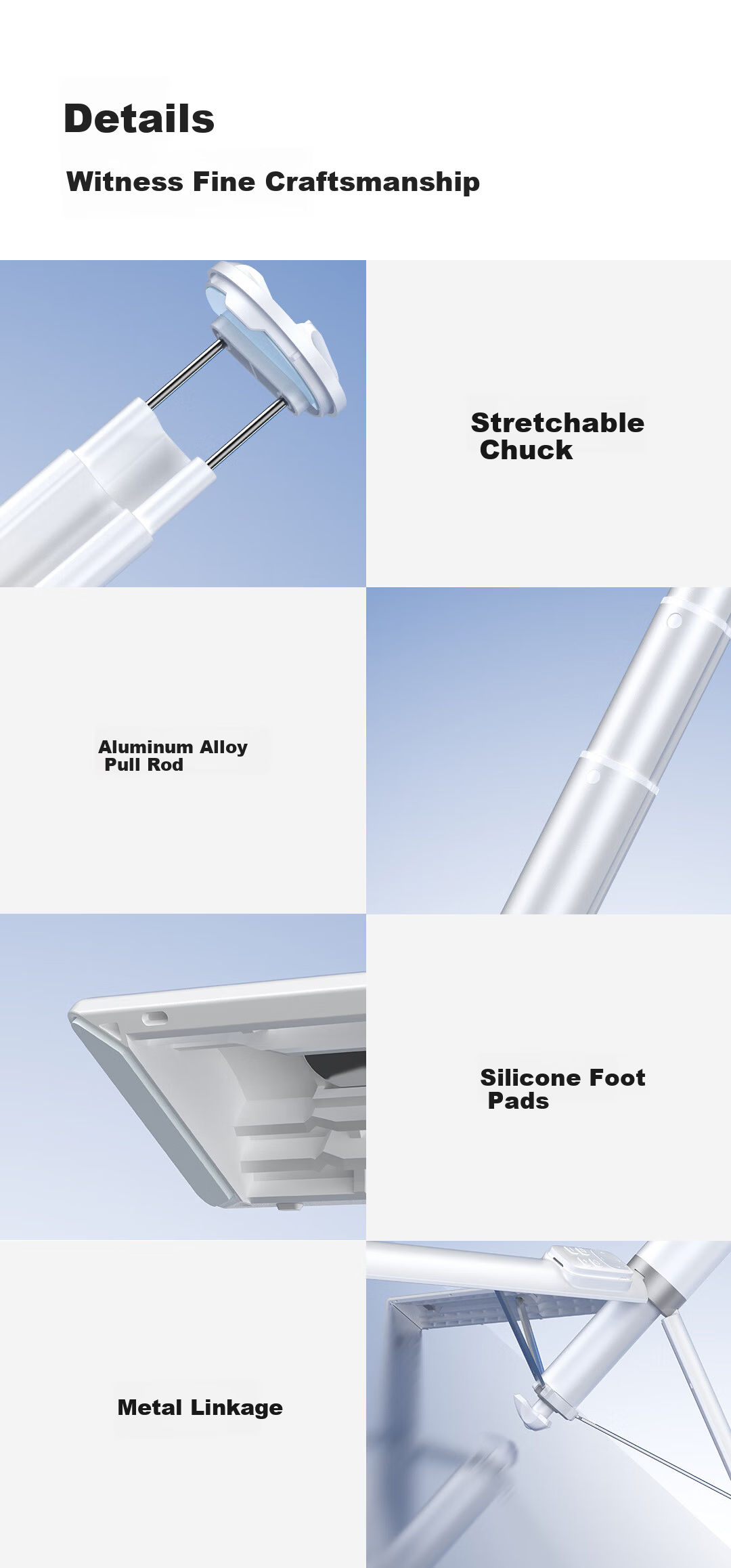 FUNSNAP One-Click Bluetooth Selfie Stick DSLR Quality Tripod Aluminum Vlog Travel Portable Bluetooth Remote for Content Creators 9