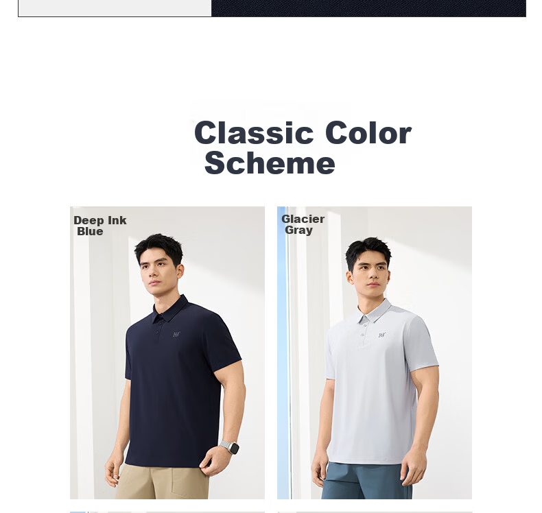 361° Men's Sports T-Shirt Spring Summer New Sun-Protective Polo Shirt Cooling Casual Short Sleeve Top 652624103-6 12