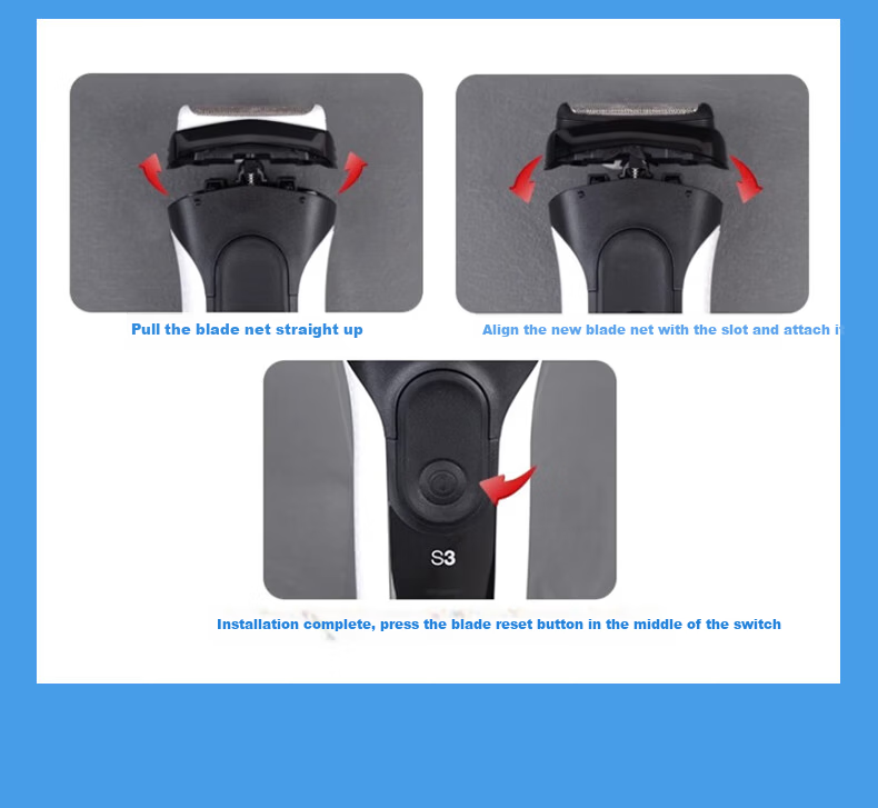 Donailun Replacement Foil and Cutter Combo for Braun Series 3 Shaver Heads S3 32B/3000S/3010S/3040S/3020S Blades 9