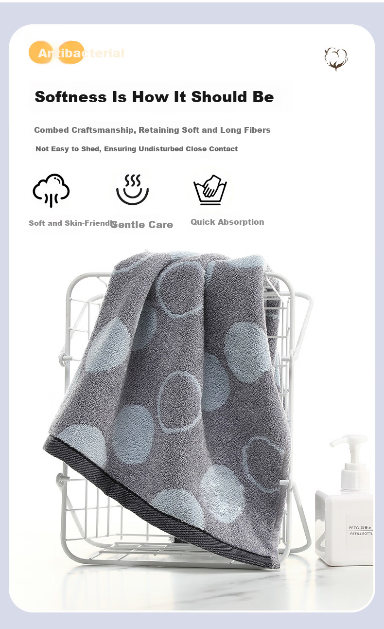 KING SHORE Towel, Pure Cotton Face Towel, Absorbent Solid Color Thickened Sports Face Cloth, Red, 72*34.5cm, 105g 5