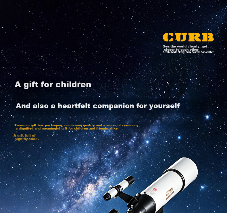 CURB Professional High-Power HD Astronomy Telescope for Stargazing, Space, Kids Beginner Home Use, Jupiter Cloud 1000000 30