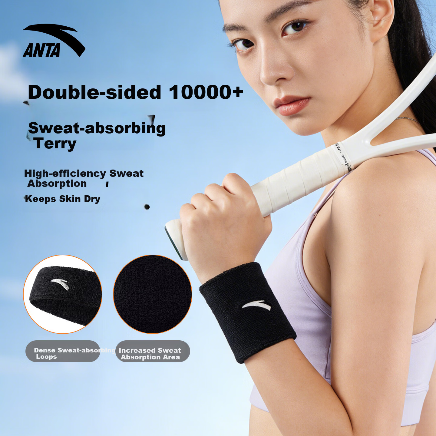 ANTA Wrist Support Sports Badminton Tennis Anti-Sprain Tendon Joint Protective Professional Wrist Brace