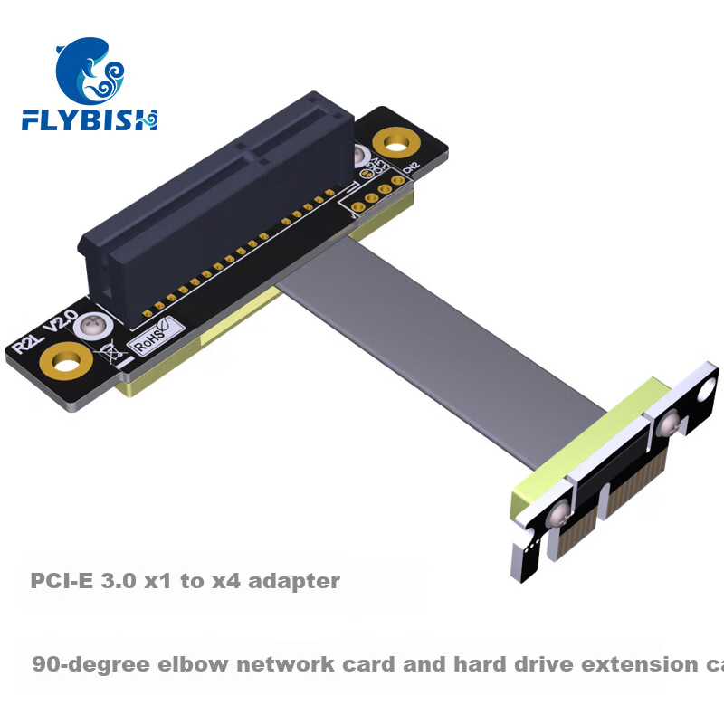 FLYBISH NA350-T4A2 PCIEx1 Gigabit Four-Port Network Card I350-T4V2 Server Industrial Camera 1000M Ethernet Port Network Card Intel I350 Chip 1