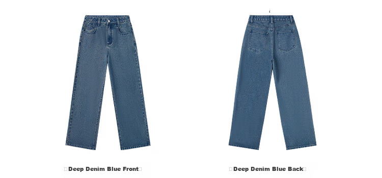 MT Walking Comfort Spring Cloud Soft Cotton Vintage Loose Straight High Waist Slim Fit Premium Women's Jeans 5
