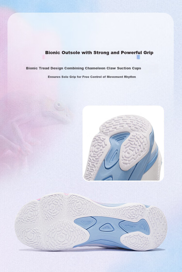 LI-NING Badminton Shoes Chameleon VI Lite Shock Absorption Durable Rebound Sports Shoes Professional Competition Training Men's Shoes 5