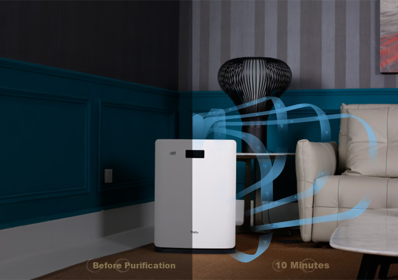 YADU Air Purifier Formaldehyde Removal Disinfection Machine Health Commission Certified Large Space Home Use Formaldehyde Digital Display Pollen and Allergen Removal KJ850F-T850(Hi) 5