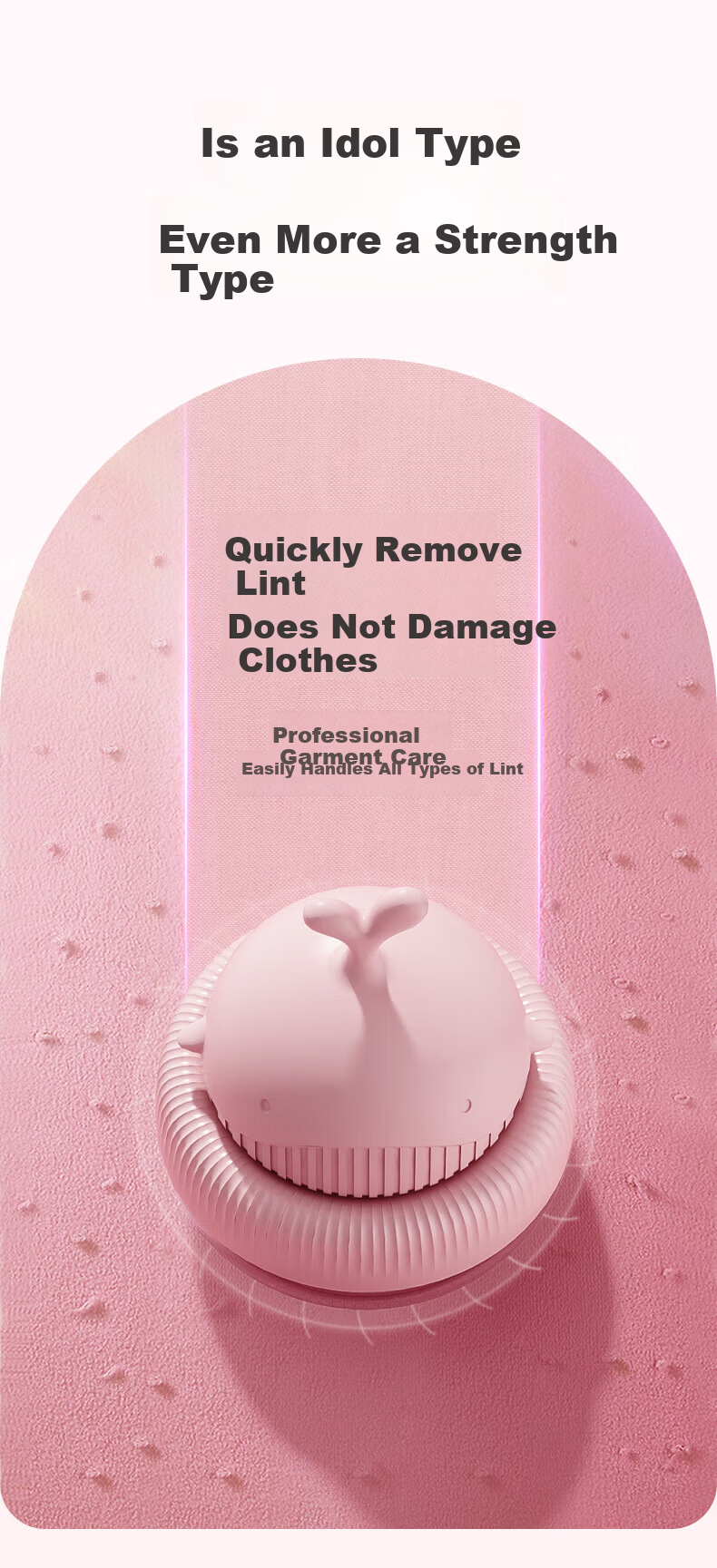 AUX Fabric Shaver Lint Remover Hair Trimmer Clothes Defuzzer Pilling Remover Hairball Remover Pink with 3 Replacement Blades 8