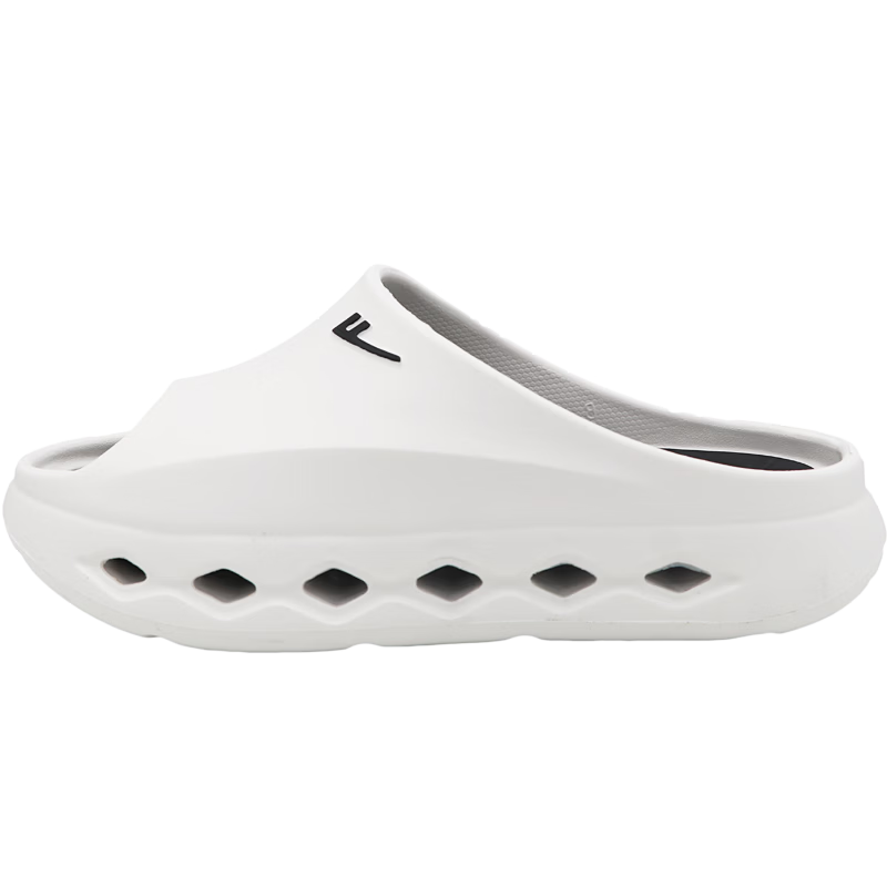 Warrior Men's Slippers Soft Home Shower Shoes Simple Outdoor Casual Sandals SDJ-0532 White Black 40-41