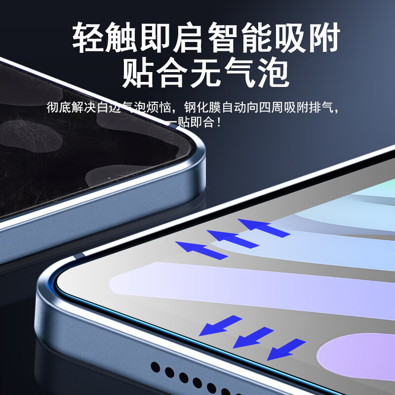 ALittleFlower [Hot Sale 1M+ AR Anti-Glare] Tempered Glass Screen Protector for iPad mini 7/6 2024/21 New 8.3-inch HD Anti-Drop Tablet Film with Tool