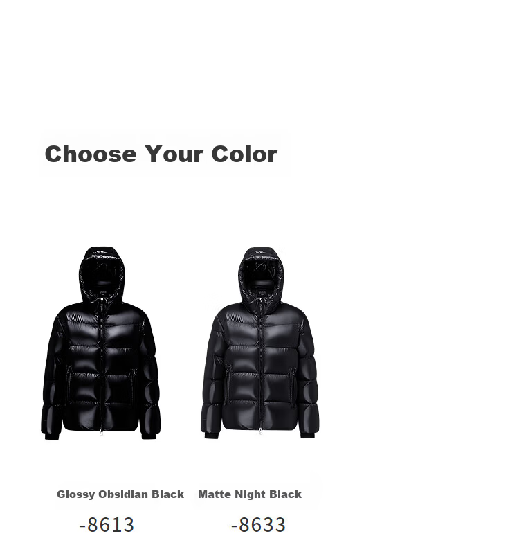 BOSIDENG Puff High-Fill 90% Goose Down Short Hooded Loose Warm Jacket for Men and Women Couples 7