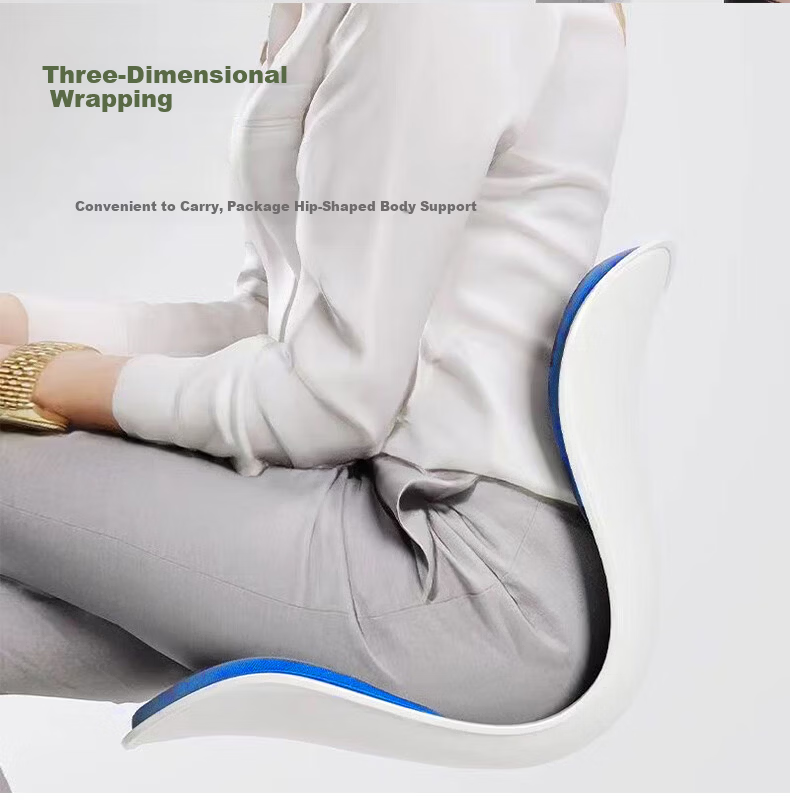 Gusi Lumbar Support Seat Cushion Integrated Backrest Ergonomic Breathable Chair Pad for Long Sitting Comfort 15
