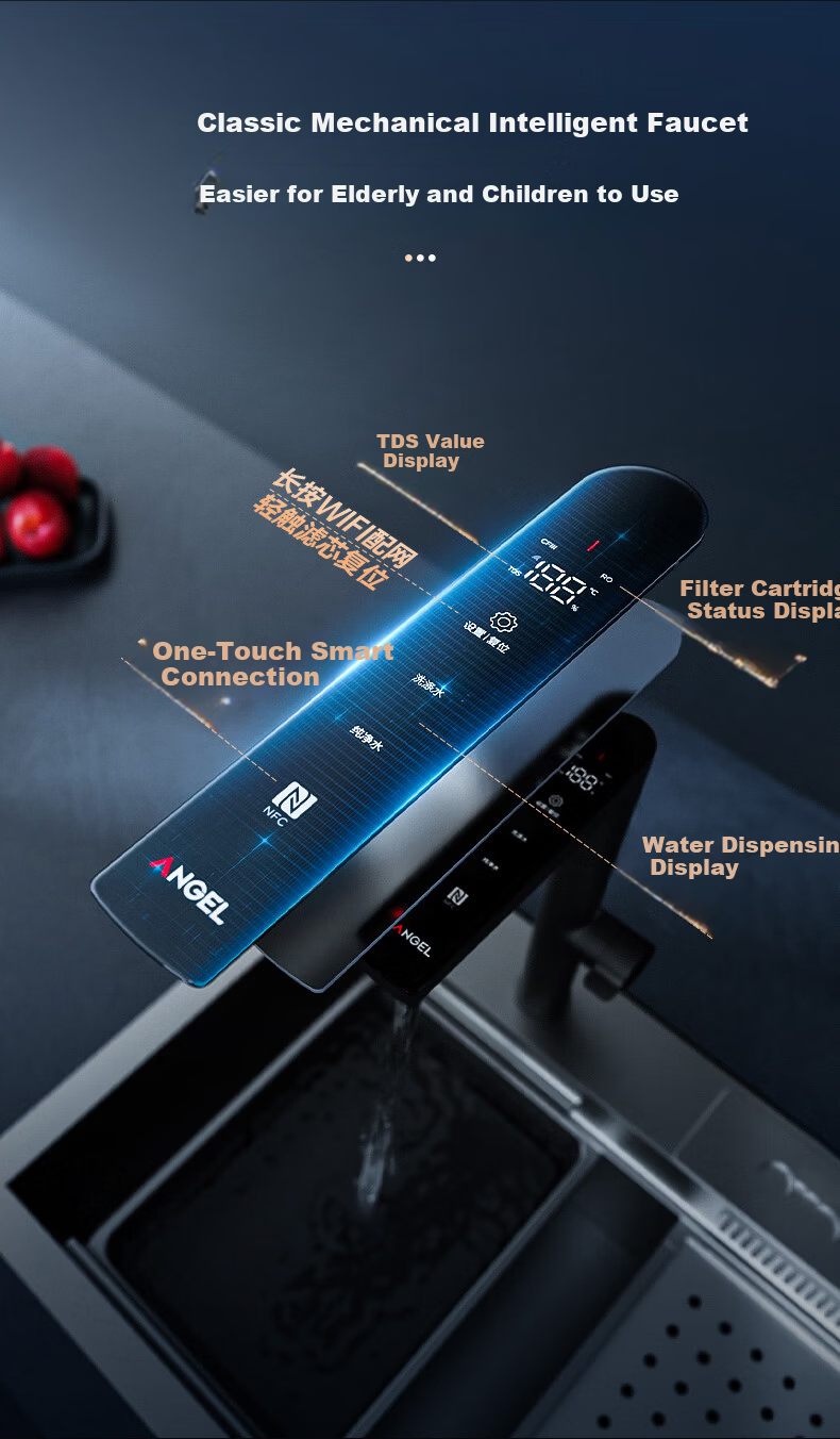 Angel Nezha High-Speed 1600G Household Water Purifier with 10-Year Long-Lasting RO Membrane Kitchen Water Filtration System J3779-ROC216 (Price Protection 618) 20