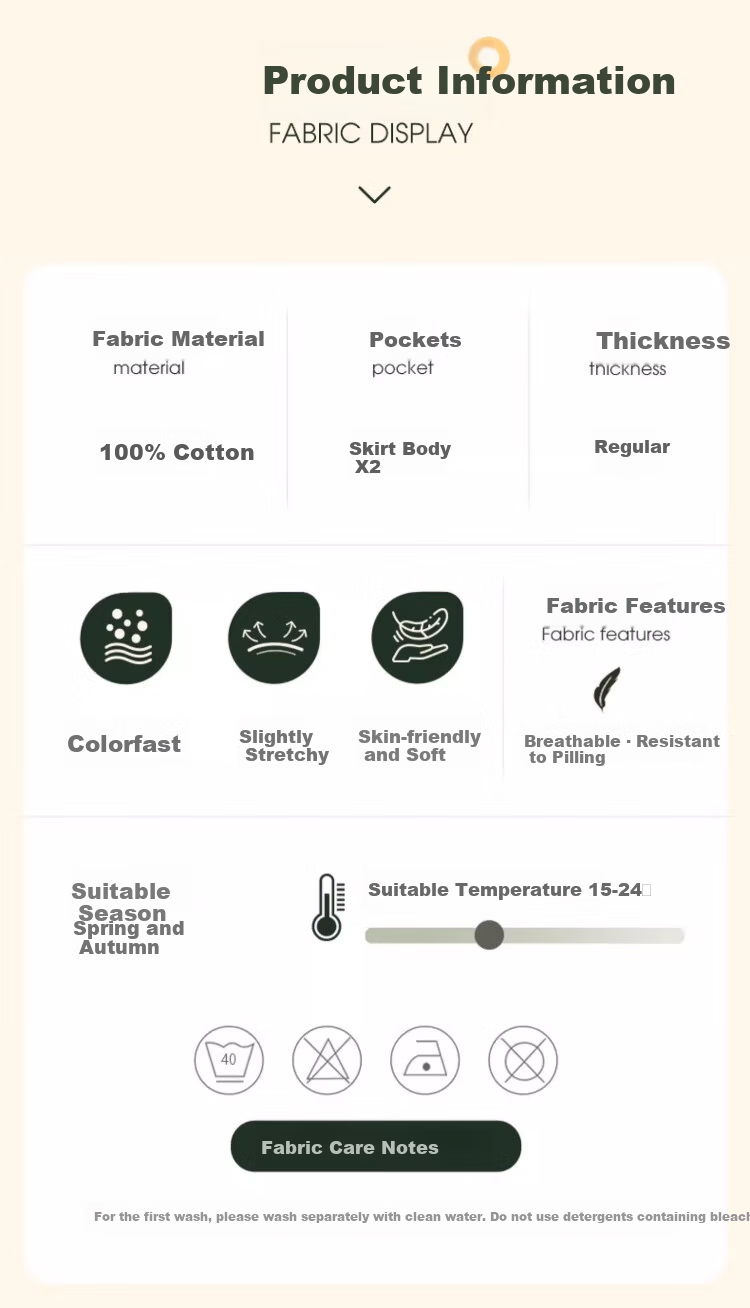 GUJIN Spring Autumn New Pure Cotton Women's Long Nightgown Homewear Casual Loose Plus Size Sleepwear with Chest Pad L 2
