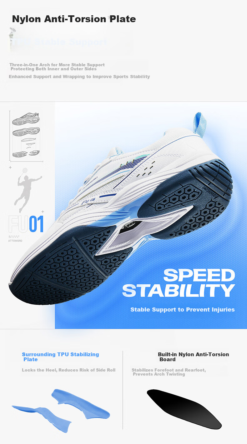 KAWASAKI Professional Badminton Shoes Unisex Lightweight Non-Slip Shock Absorption Training and Competition Shoes for Youth Beginners 5