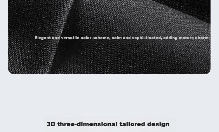 ROMON Men's Wool Business Straight-Leg Dress Pants Spring and Autumn Casual Suit Trousers Work Pants 5