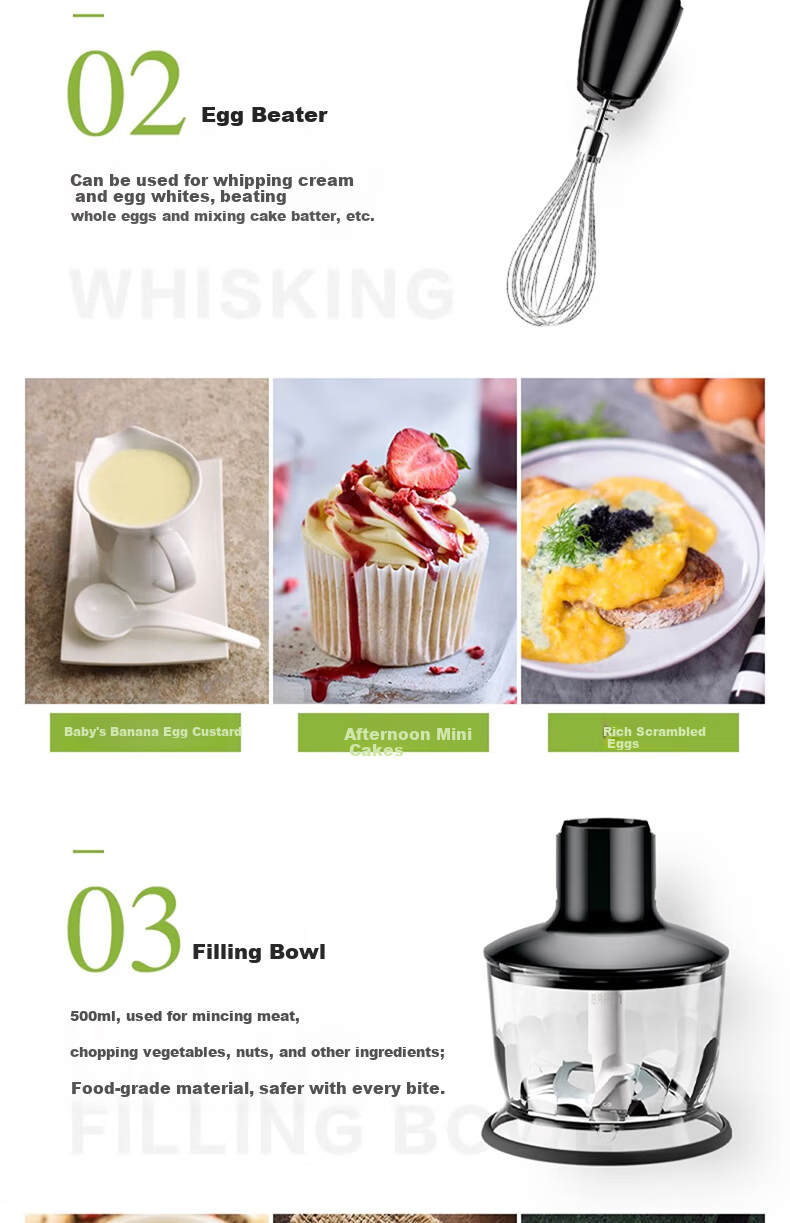 BRAUN Baby Food Processor MQ7035X Multifunctional Handheld Baby Food Maker for Home Use 6